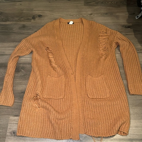 Sweaters - Distressed cardigan from Fashion Nova
